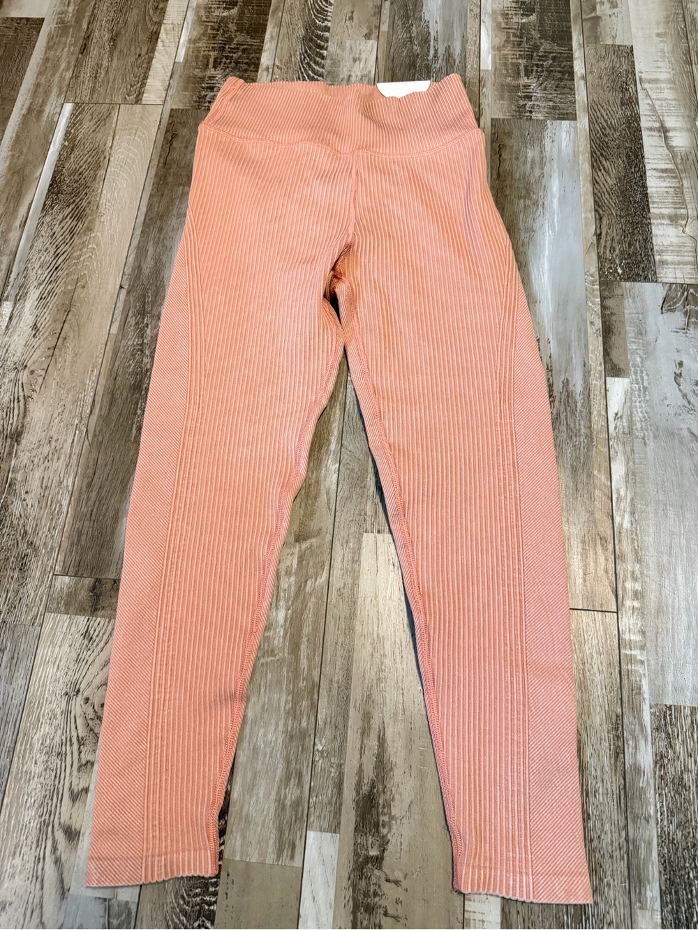 aerie Ribbed Peach-Coral Leggings